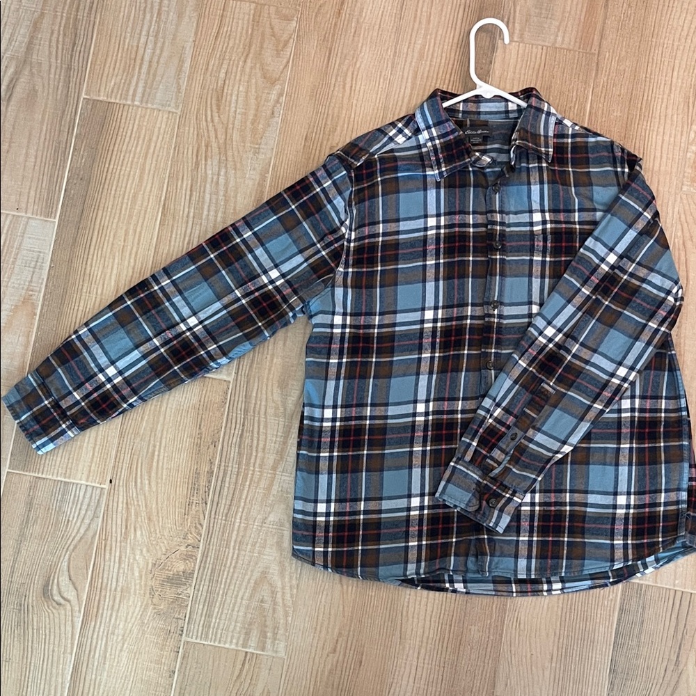Women’s Blue Plaid Shirt